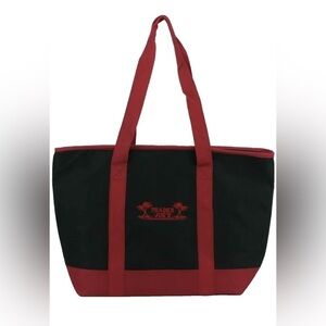 Trader Joe's Black and Red insulated cooler for groceries or drinks